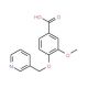3-methoxy-4-(pyridin-3-ylmethoxy)benzoic acid - chemical structure image