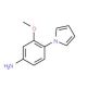 3-Methoxy-4-pyrrol-1-yl-phenylamine - chemical structure image