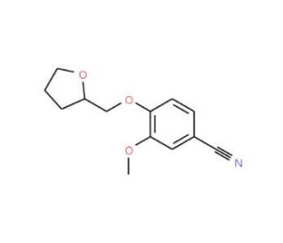 3-methoxy-4-(tetrahydrofuran-2-ylmethoxy)benzonitrile - chemical structure image