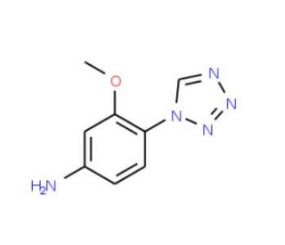 3-Methoxy-4-tetrazol-1-yl-phenylamine - chemical structure image
