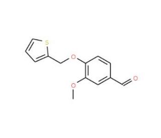 3-methoxy-4-(thien-2-ylmethoxy)benzaldehyde - chemical structure image
