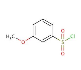 3-Methoxybenzenesulfonyl chloride (CAS 10130-74-2) - chemical structure image