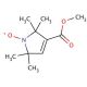 3-Methoxycarbonyl-2,2,5,5-tetramethyl-3-pyrrolidin-1-oxyl (CAS 2154-32-7) - chemical structure image