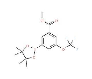 3-Methoxycarbonyl-5-trifluoromethoxylphenylboronic acid, pinacol ester (CAS 1150561-63-9) - chemical structure image