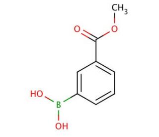 3-Methoxycarbonylphenylboronic acid (CAS 99769-19-4) - chemical structure image