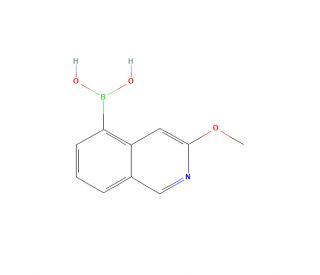 3-Methoxyisoquinoline-5-boronic acid (CAS 2096337-30-1) - chemical structure image