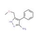 3-(methoxymethyl)-4-phenyl-1H-pyrazol-5-amine (CAS 895042-86-1) - chemical structure image