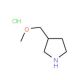 3-(Methoxymethyl)pyrrolidine hydrochloride - chemical structure image