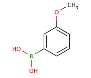 3-Methoxyphenylboronic acid (CAS 10365-98-7) - chemical structure image