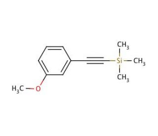 (3-Methoxyphenylethynyl)trimethylsilane (CAS 40230-92-0) - chemical structure image