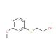 3-Methoxyphenylthioethanol - chemical structure image