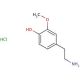 3-Methoxytyramine hydrochloride (CAS 1477-68-5) - chemical structure image