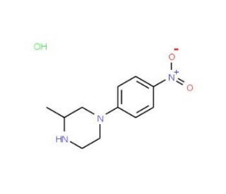 3-Methyl-1-(4-nitrophenyl)piperazine hydrochloride - chemical structure image