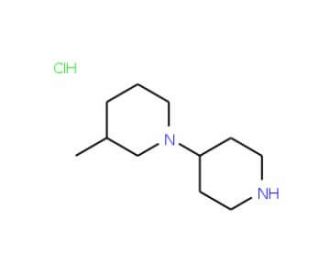 3-Methyl-[1,4&prime;]bipiperidinylhydrochloride - chemical structure image