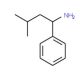 3-methyl-1-phenylbutan-1-amine (CAS 42290-97-1) - chemical structure image