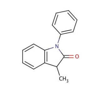 3-Methyl-1-phenylindoline-2-one (CAS 23210-22-2) - chemical structure image