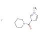 3-methyl-1-(piperidin-1-ylcarbonyl)-1H-imidazol-3-ium iodide - chemical structure image