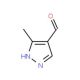 3-methyl-1H-pyrazole-4-carbaldehyde (CAS 112758-40-4) - chemical structure image