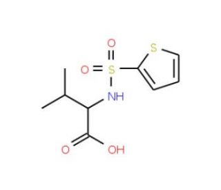 3-methyl-2-[(thien-2-ylsulfonyl)amino]butanoic acid - chemical structure image