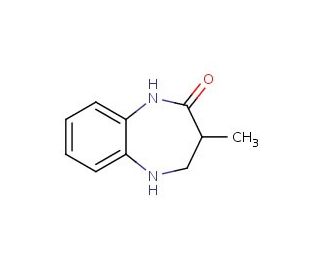 3-methyl-2,3,4,5-tetrahydro-1H-1,5-benzodiazepin-2-one (CAS 54028-76-1) - chemical structure image
