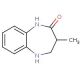 3-methyl-2,3,4,5-tetrahydro-1H-1,5-benzodiazepin-2-one (CAS 54028-76-1) - chemical structure image