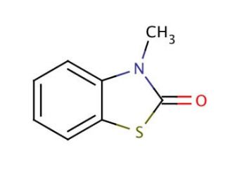 3-Methyl-2(3H)-benzothiazolone (CAS 2786-62-1) - chemical structure image