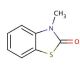 3-Methyl-2(3H)-benzothiazolone (CAS 2786-62-1) - chemical structure image