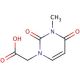 (3-methyl-2,4-dioxo-3,4-dihydropyrimidin-1(2H)-yl)acetic acid - chemical structure image