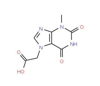 (3-Methyl-2,6-dioxo-1,2,3,6-tetrahydro-purin-7-yl)-acetic acid - chemical structure image