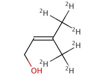 3-Methyl-2-buten-1-ol-d6 (d5 Major) (CAS 53439-16-0) - chemical structure image