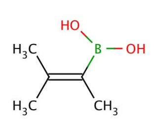 3-Methyl-2-buten-2-ylboronic acid (CAS 870777-16-5) - chemical structure image