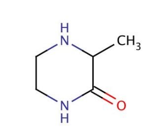 3-Methyl-2-ketopiperazine (CAS 23936-11-0) - chemical structure image