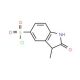 3-methyl-2-oxoindoline-5-sulfonyl chloride - chemical structure image