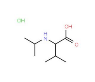 3-methyl-2-(propan-2-ylamino)butanoic acid hydrochloride - chemical structure image