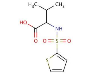 3-Methyl-2-(thiophene-2-sulfonylamino)-butyric acid - chemical structure image