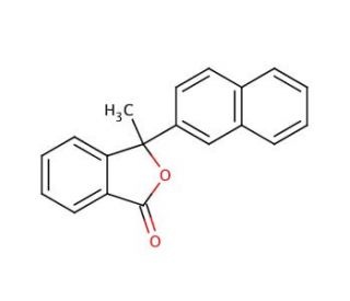 3-Methyl-3-(1-naphthyl)phthalide (CAS 107796-84-9) - chemical structure image