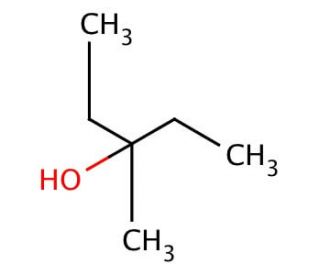 3-Methyl-3-pentanol (CAS 77-74-7) - chemical structure image