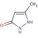 3-Methyl-3-pyrazolin-5-one (CAS 4344-87-0) - chemical structure image