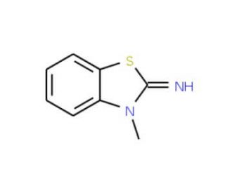 3-Methyl-3H-benzothiazol-2-ylideneamine (CAS 14779-16-9) - chemical structure image