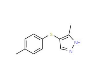 3-Methyl-4-[(4-methylphenyl)sulfanyl]-1H-pyrazole - chemical structure image