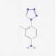 3-methyl-4-(1H-tetrazol-1-yl)aniline - chemical structure image