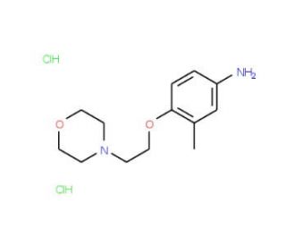 3-Methyl-4-[2-(4-morpholinyl)ethoxy]phenylaminedihydrochloride - chemical structure image
