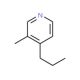 3-Methyl-4-n-propylpyridine - chemical structure image