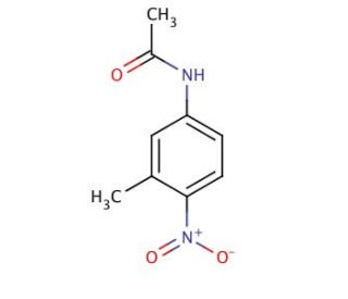 3-Methyl-4-nitro-N-acetylbenzeneamine (CAS 2719-14-4) - chemical structure image