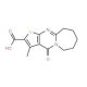 3-methyl-4-oxo-4,6,7,8,9,10-hexahydrothieno[2′,3′:4,5]pyrimido[1,2-a]azepine-2-carboxylic acid - chemical structure image