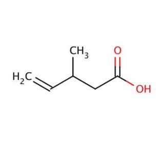 3-Methyl-4-pentenoic acid (CAS 1879-03-4) - chemical structure image