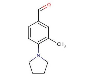 3-Methyl-4-pyrrolidin-1-yl-benzaldehyde (CAS 461033-80-7) - chemical structure image