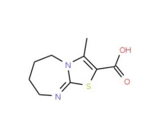 3-Methyl-5,6,7,8-tetrahydro-thiazolo[3,2-a][1,3]-diazepine-2-carboxylic acid - chemical structure image