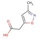 3-Methyl-5-isoxazoleacetic acid (CAS 19668-85-0) - chemical structure image