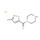 3-methyl-5-(piperazin-1-ylcarbonyl)-1,2-oxazole hydrochloride - chemical structure image
